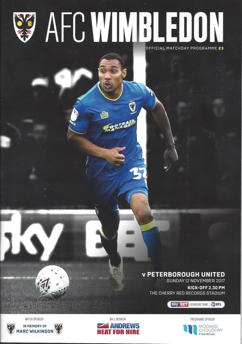 AFC Wimbledon FC v Peterborough United FC